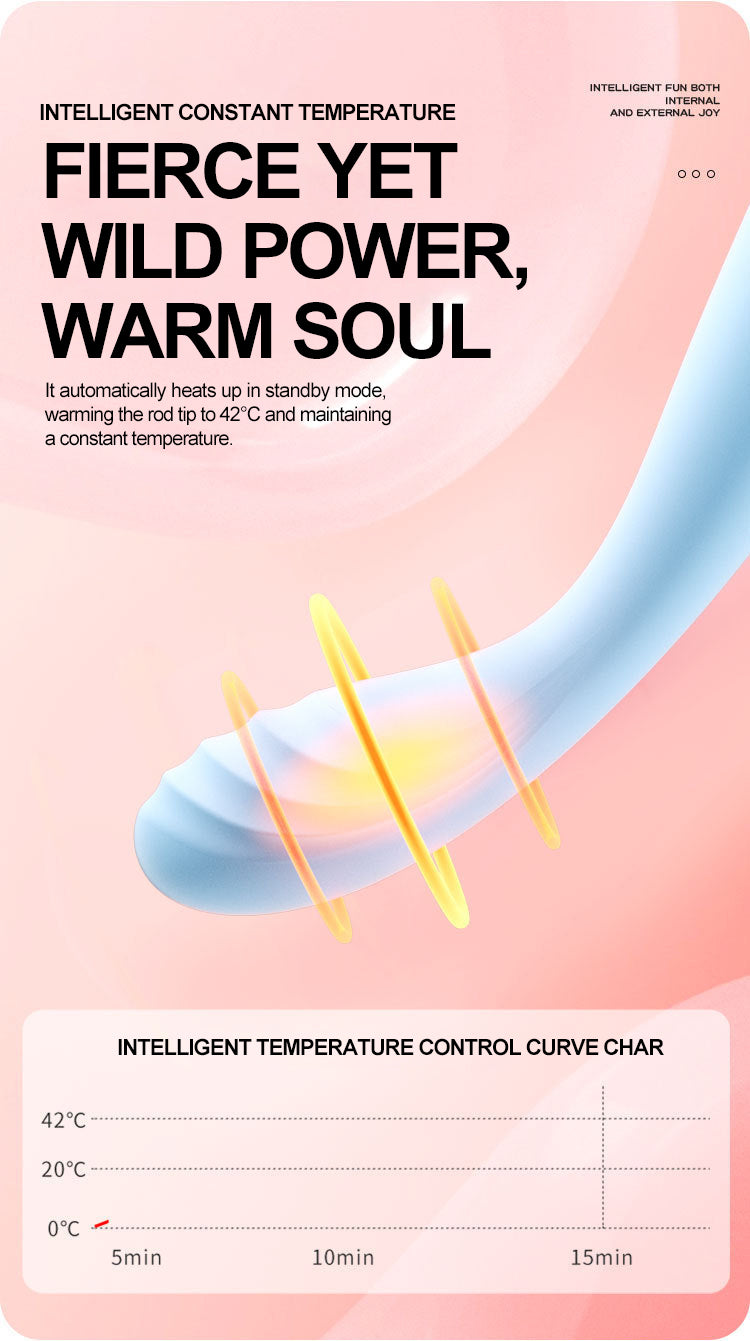 Blissful Petal Sensory Companion - Silky Touch • 10 Quiet Vibe Modes • Warmth Therapy • Fiery Pleasure Waves