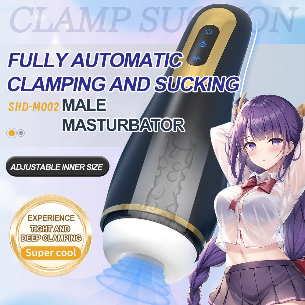 Authentic Addictive Pleasure! Automatic Clamping & Suction Male Masturbator