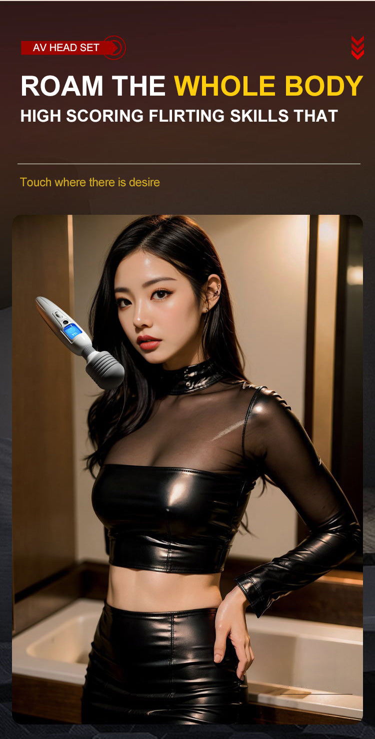 Earth-Shattering 360° swaying Rubbing Massager with 45mm Head, Ignite Unprecedented Pleasure